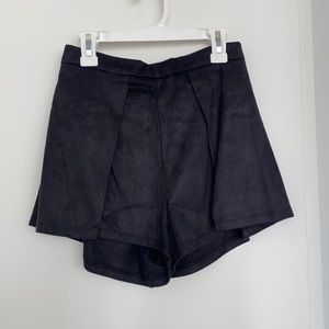 Suede shorts